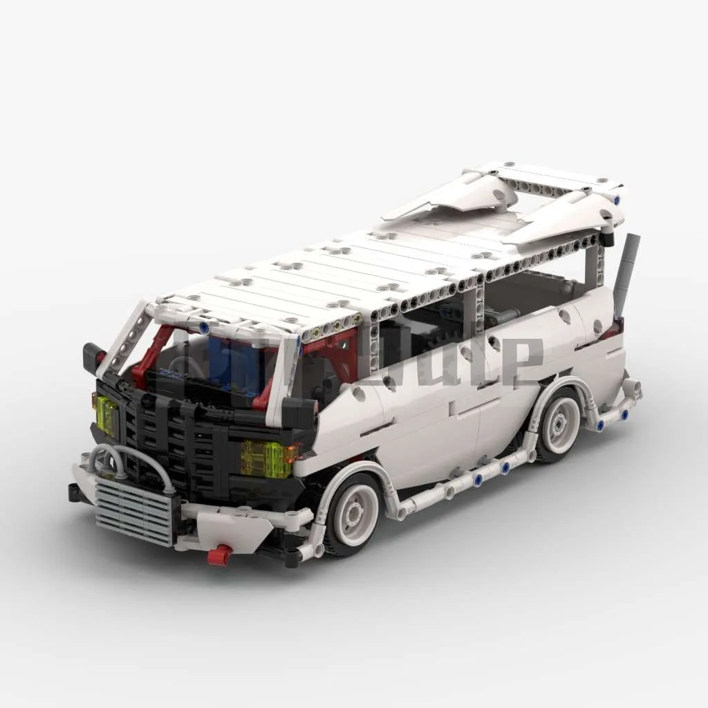 

MOC-25209 HOONIVAN - RC Drift Van by Filsawgood & Steelman14a Building Block Model Spliced Electric Toy Puzzle Kids Gift