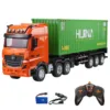 HUINA Plastic 1317 1/18 Scale 2.4G RC Tractor Car Container Trailer Truck with Battery 9CH Assembled Radio Remote Control Cars 2
