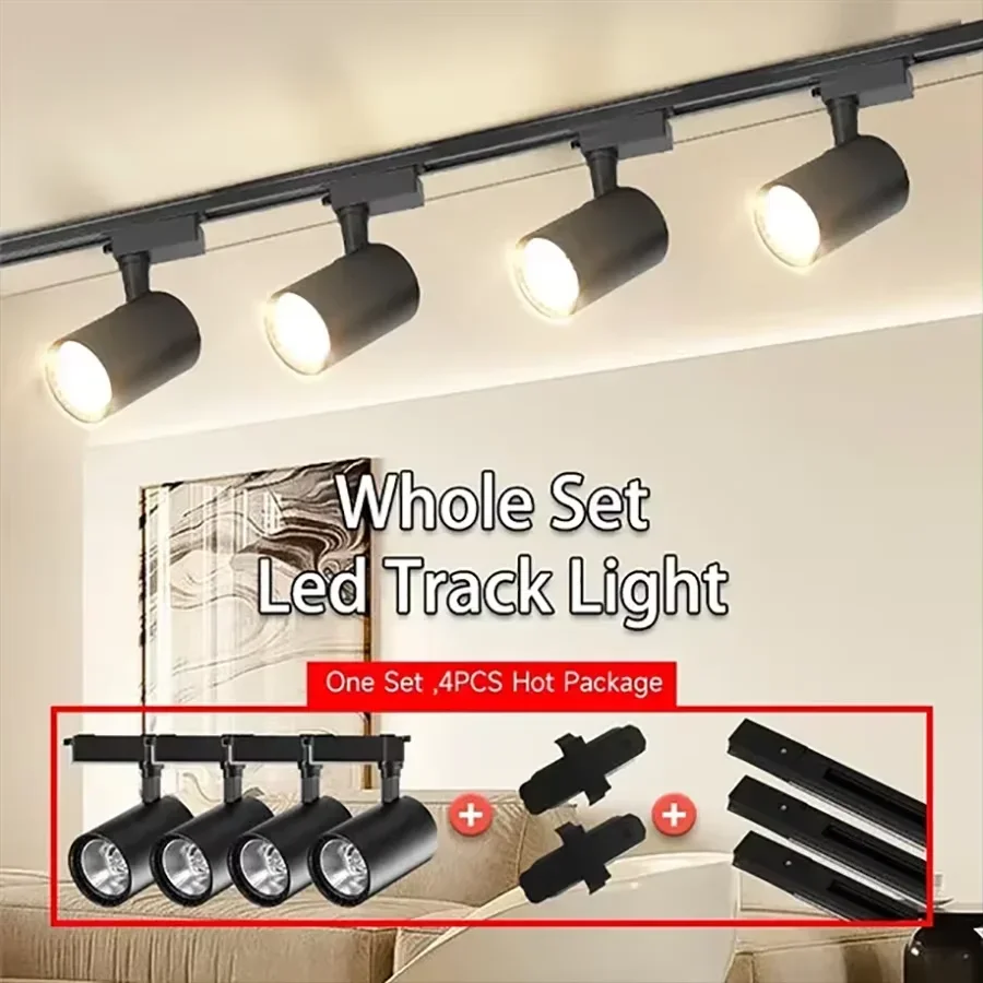 COB LED Schienenstrahler 12W 20W 30W 40W Schienenbeleuchtung Spotlight Schienenlampe für Laden Geschäft Galerie Ausstellung Heim Deckenbeleuchtung