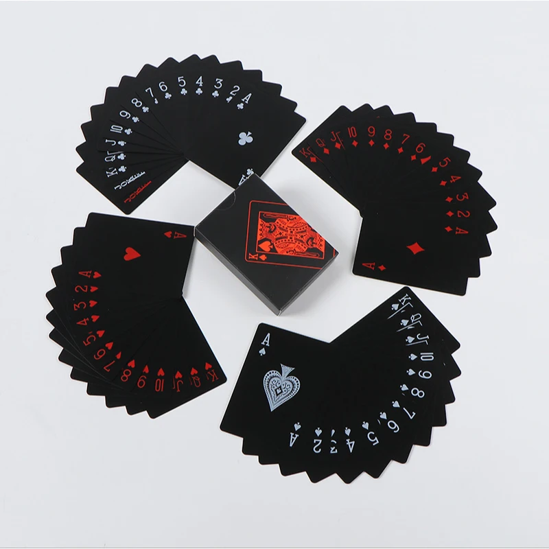 Black and Blue Plastic Playing Cards Durable Waterproof for Home Party plastic playing cards,playing cards