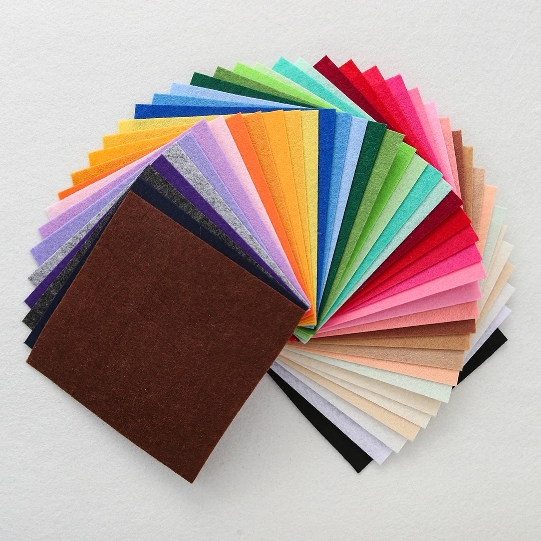 Felt Fabric Sheet 40/20 PCS/Set Non-Woven Felt Sheets Fabric Colorful For Multi-Colored Craft Material for DIY Projects Sewing and Decorations