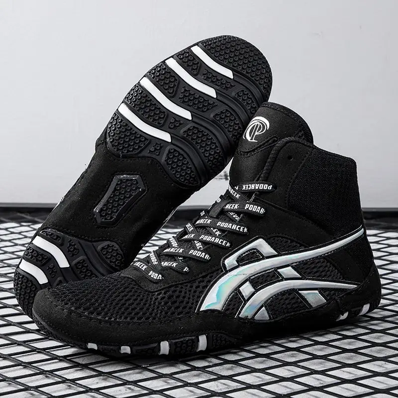 Quality Men's High Top Boxing Shoes Women's Safety Walking Sneakers Casual Sneakers Fighting Training Wrestling Shoes