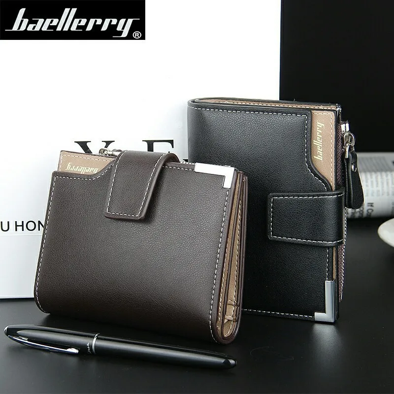 

Baellerry Brand Wallet Men Leather Men Wallets Purse Short Male Clutch Leather Wallet Mens Money Bag Quality Guarantee Carteira