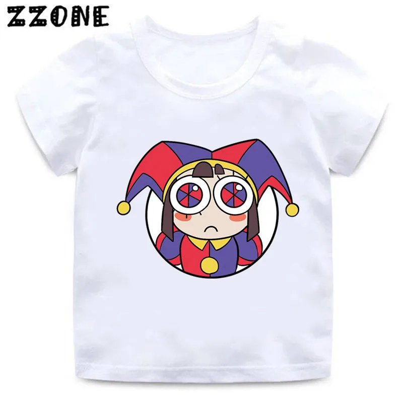 Camisetas con estampado de circo Digital para niños, Ropa para Niñas, bebés, Tops de verano, ooo5871, gran oferta