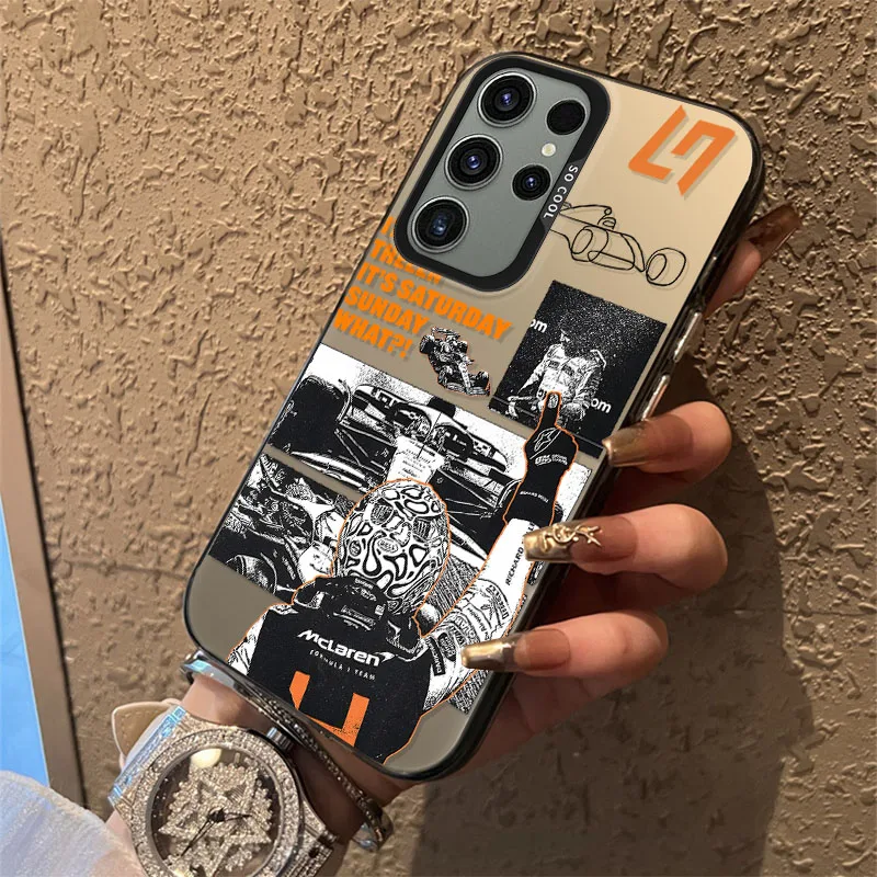 L-Lando N-Norris Frosted Acrylic Phone Case Cover