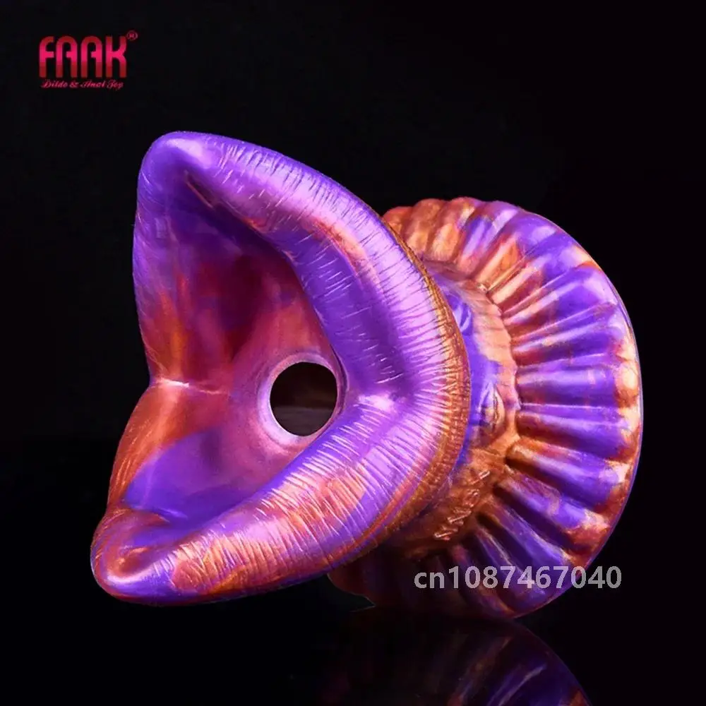 FAAK Hollow Butt Plug Anal Vagina Dilator Soft Silicone Speculum Male Masturbator Peephole Adult Sex Toys For Woman Man