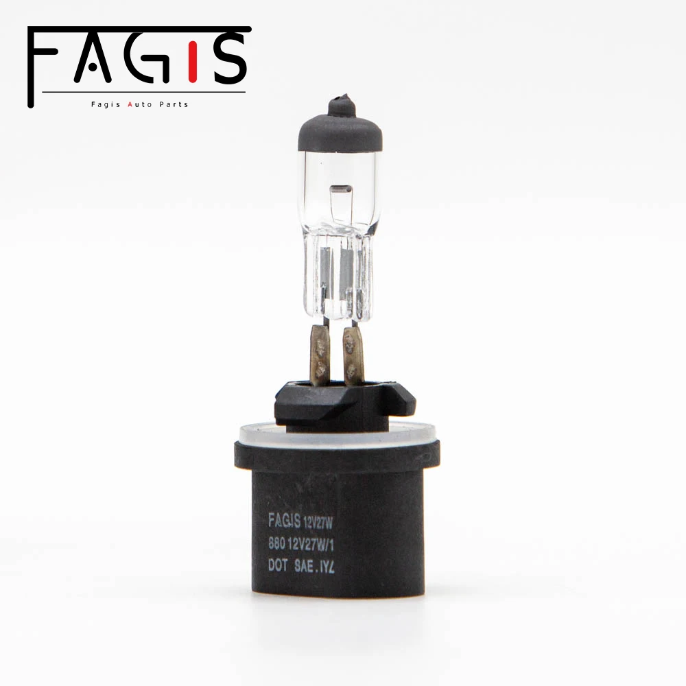 Fagis 2 Pcs 880 H27W/1 12V 27W Warm White Car Fog Lights Headlight Auto Lamps Halogen Bulbs