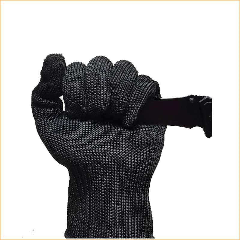 

100 Pairs Professional Cut Resistant Protective Safety Working Knitted PE Gloves Industrial HPPE with Metal Fibre