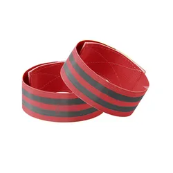 High - Visibility Reflective Safety Bands for Night Walking, Cycling, and Running (5CM Red)