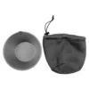 1pc 300/450ml Camping Bowl With Mesh Bag Titanium Sierra Cup Ultra-light Foldable Bowls Pot For Hiking Picnic Outdoor Tableware 4