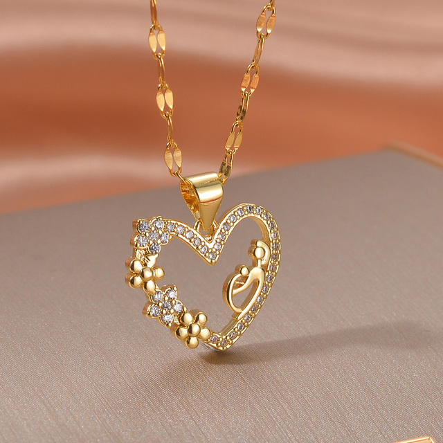 Mom Daughter Son Family Necklace Stainless Steel Chain Multiples Childs Silver Color Pendant Jewelry Women Mother's Day Gift - N31