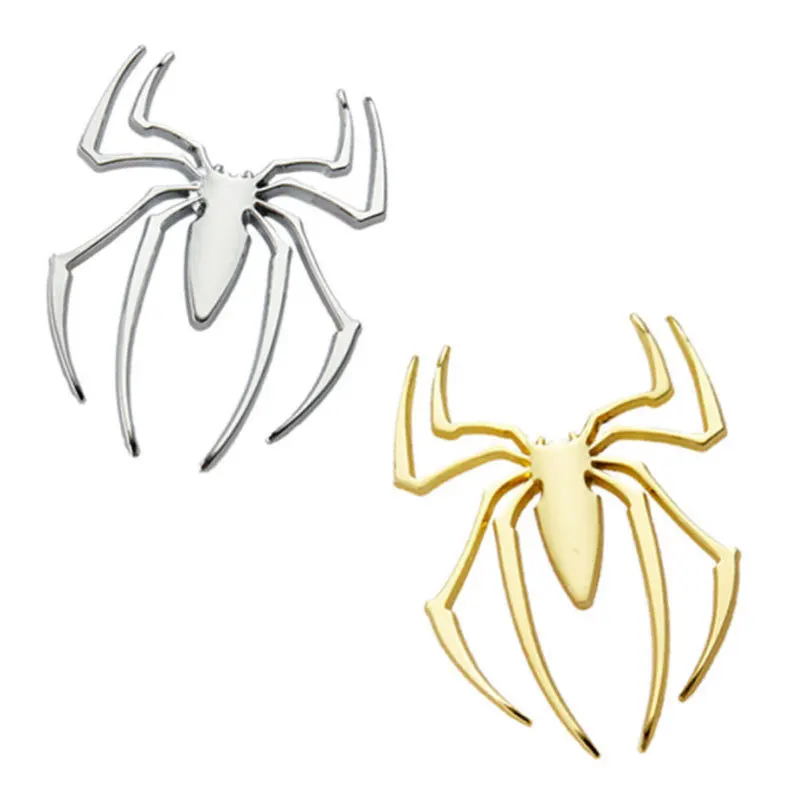 

Metal spider car stickers 3D simulation logo rear trunk body modification General decorative accessories badge decal