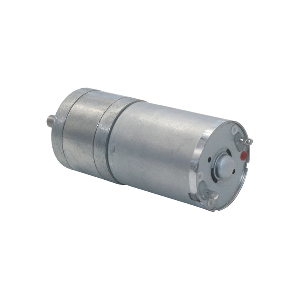Motoriduttore JGA25-370 CC 6V 12V 24V – Alta Coppia 1 Nm, 280 Giri/min, Albero Centrale, Spazzole