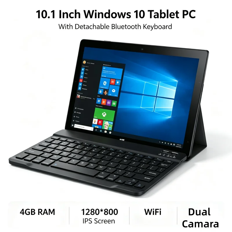 10.1" Windows 10 DS232 Tablet PC Z8300 CPU 2GBDDR RAM 32GB ROM 1280 X 800 IPS HDMI-Compatible Dual Camera