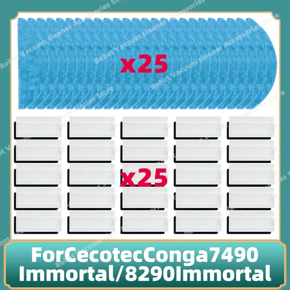 Compatible For Cecotec Conga 7490 Immortal / 8290 Immortal Mop Cloth Rag Accessories Replacement Spare Parts