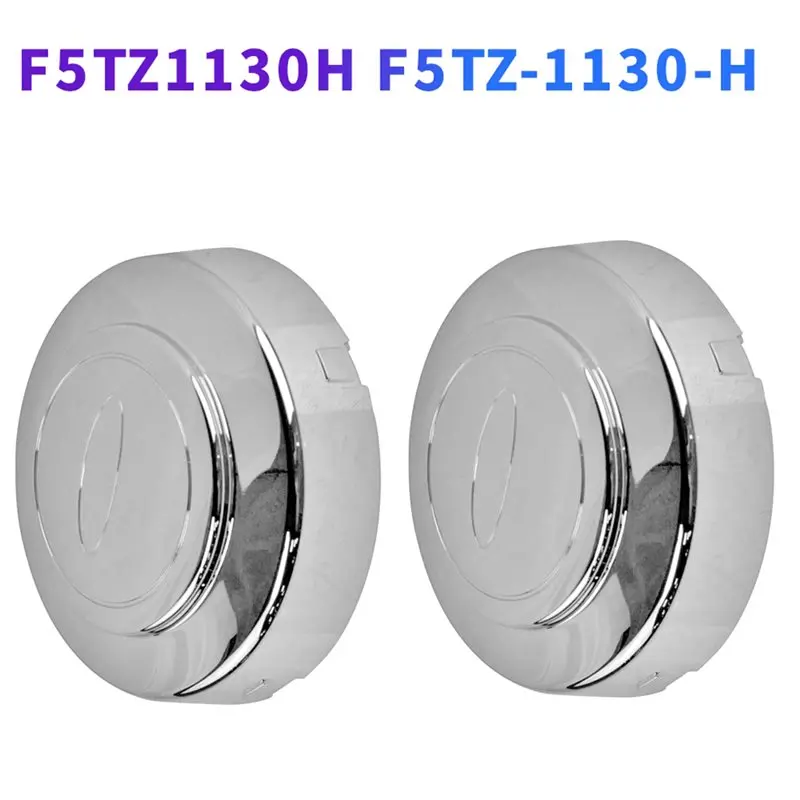 2Pcs 프론트 휠 허브 센터 캡 크롬 커버 F5TZ1130H F5TZ-1130-H 포드 F E-시리즈 F-250 F350 E150 03-14 E-350 95-03