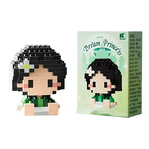 Disney 214 style Winnie LinaBell StellaLou Building Blocks Princess Cartoon Figrues Bricks Children's Assembly Toys Model Gift - Image 25