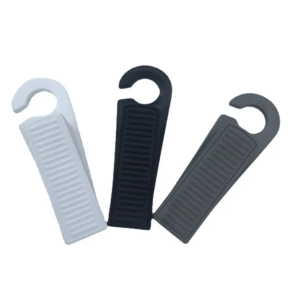 Punch Free Door Stopper Can Be Hang Windproof Door Stopper Surface Stripe Design Home Bedroom Office Stop Safety Card