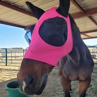 Horse Riding Breathable Meshed Horse Ear Cover Equestrian Horse Equipment Fly Mask Bonnet Net Ear Masks Protector Horse 1