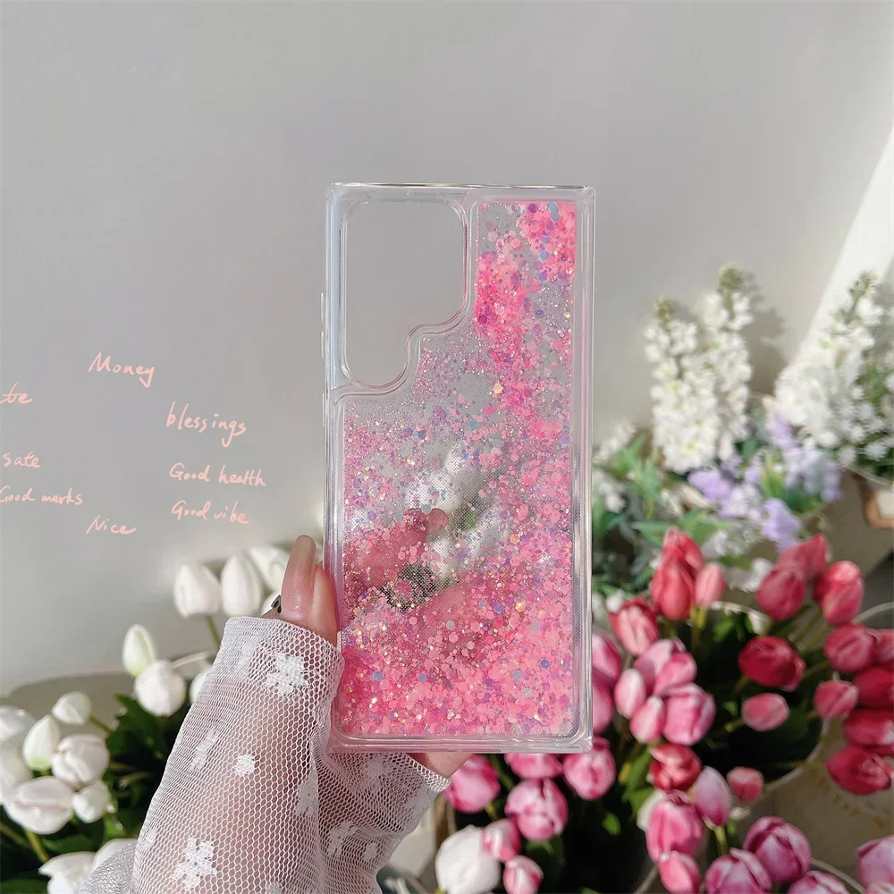 Luminous Glitter Quicksand Bling Phone Case Cover