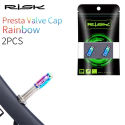 Premium Titanium Bicycle Valve Caps - Mountain & Road Bike Cycling Accessories (Presta Valve Cap RB)