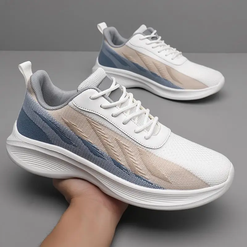 

Новинка 2023, осенняя Мужская дышащая обувь, Молодежная Спортивная обувь для бега, осенняя модная обувь для отдыха, папа Ins