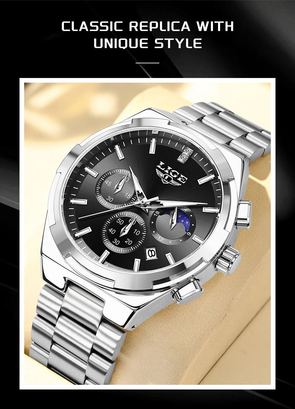 LIGE 89222 Watch for Men description image 3