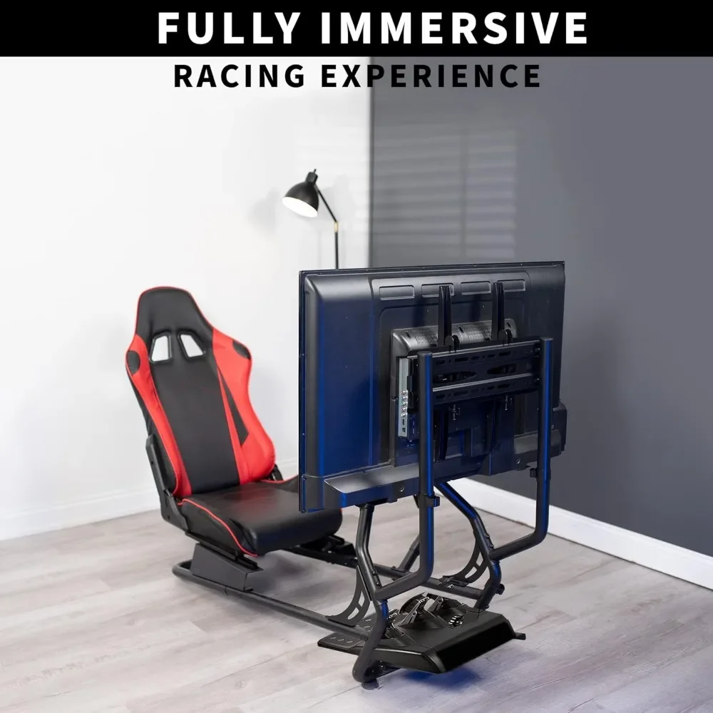 Gaming Chair with TV Mount, Wheel Stand, Gear Mount, Chairs and Frame Only, Racing Simulator Cockpit, Gaming Chair 4