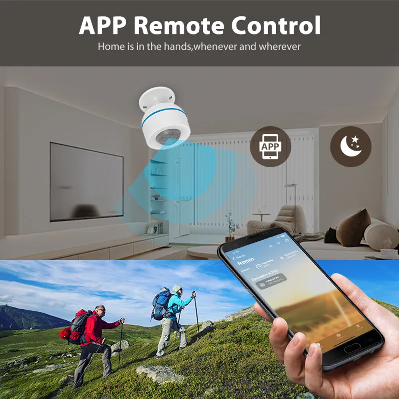 Tuya Matter Thread PIR Motion Detector Wireless Human Body Infrared Detector Wor