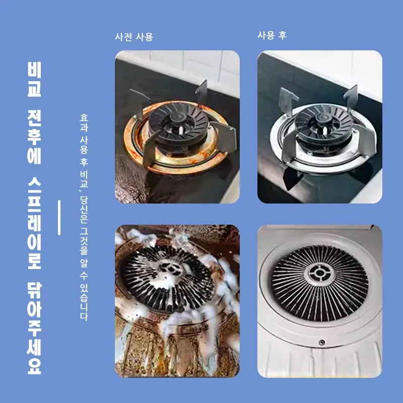 500ml*1Pc Range Hood Cleaner Kitchen Strong Degreasing Multi-functional Foam Cleaner Household Oily Clean Kitchen