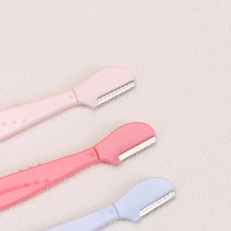 Eyebrow Trimmer 2/3/5Pcs Straight Handle Round Head Anti-scratch for Beginners