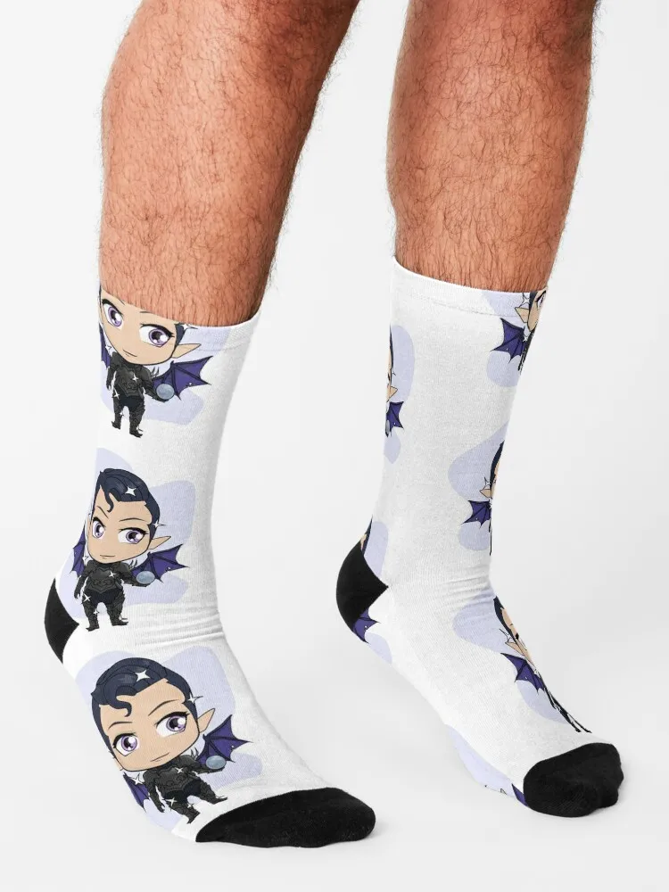 Rhysand Chibi Socks winter gifts loose socks sports and leisure Socks Men Women's