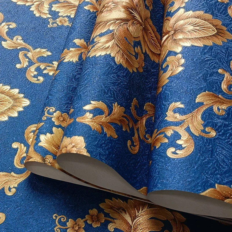 

Роскошные классические Дамасские обои 3D в европейском стиле, Дамасские обои для спальни, гостиной, дивана, фона для телевизора, домашний декор, бумажные рулоны