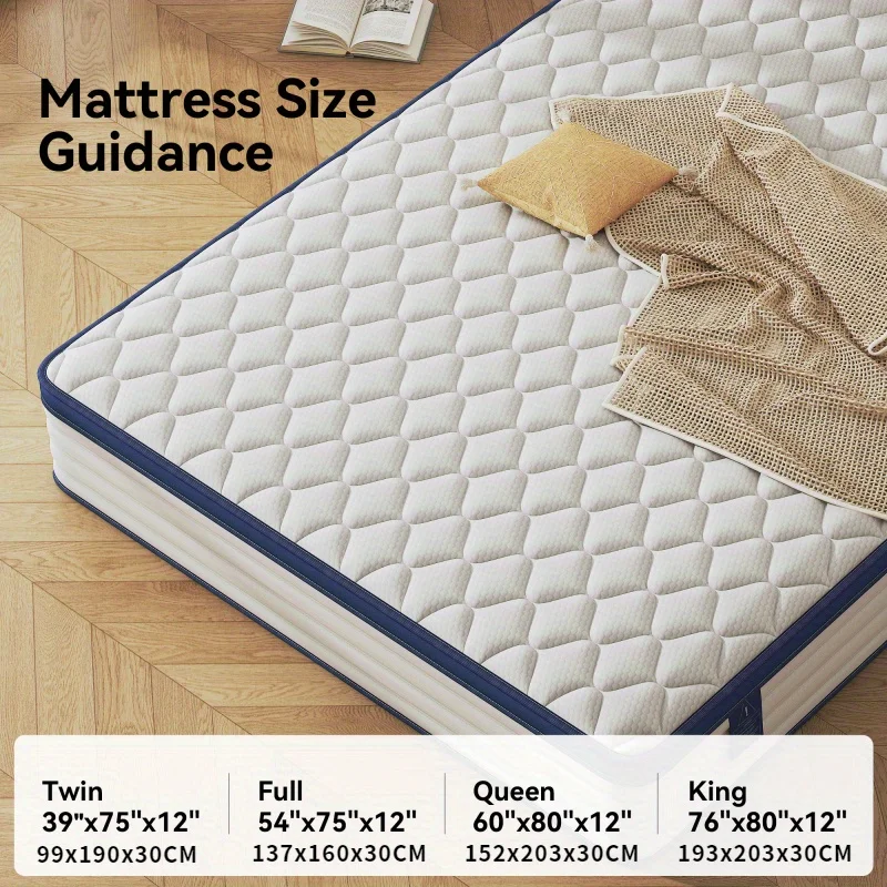 Mattress Home mattress Bedroom mattress Double mattress Gel memory cotton mattress Full size mattress Roll pack compression matt 3