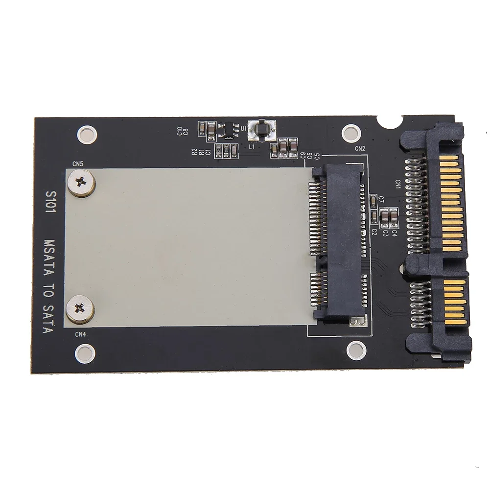 Universal msata to 2.5" SATA Standard Mini SSD m SATA to 2.5 inch 22-Pin Converter Adapter Card Windows Linux Mac 10 OS sata to usb adapter cable sata adapter cable usb adapter cable sata to usb adapter conversion cable adapter usb cable adapter