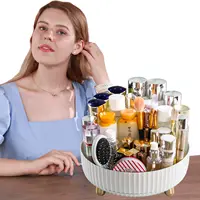 1PCS Cosmetic Perfume Organizer, 360° Rotating Cosmetic Organizer, Large Capacity Cosmetic Organizer for Living Room Bedroom. 1