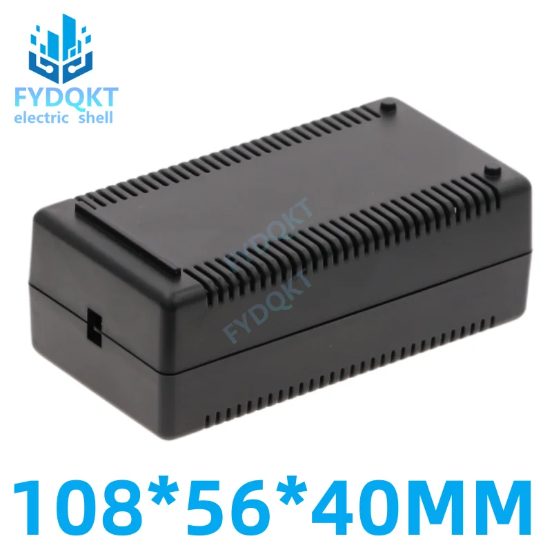 Electronic Shell Cooling ABS Plastic Button Box Sensor Module Two Ends Wire Out Case 108x56x40mm Ventilated 1pcs electronic enclosure case,electrical box