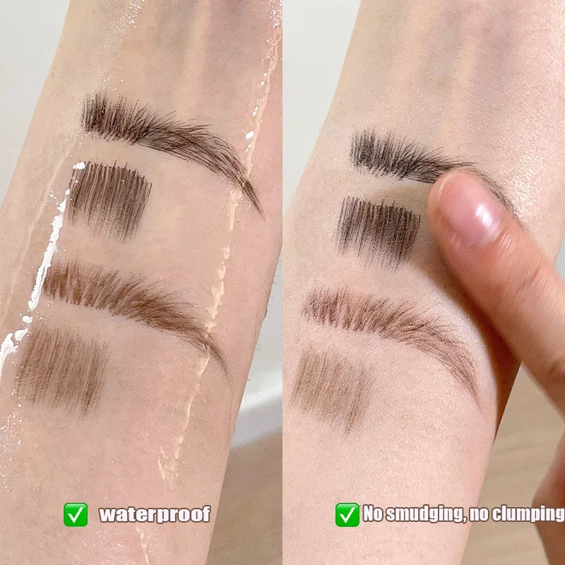 Liquid Square Brush Eyebrow Dye Quick Filling Hairline Soft Bristles Color Rendering Waterproof Makeup Wild Eyebrow Enhancers 4