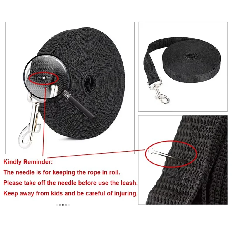 Enhanced Dog Training Lead - Durable Outdoor Traction Rope for Walking, Recall, and Running