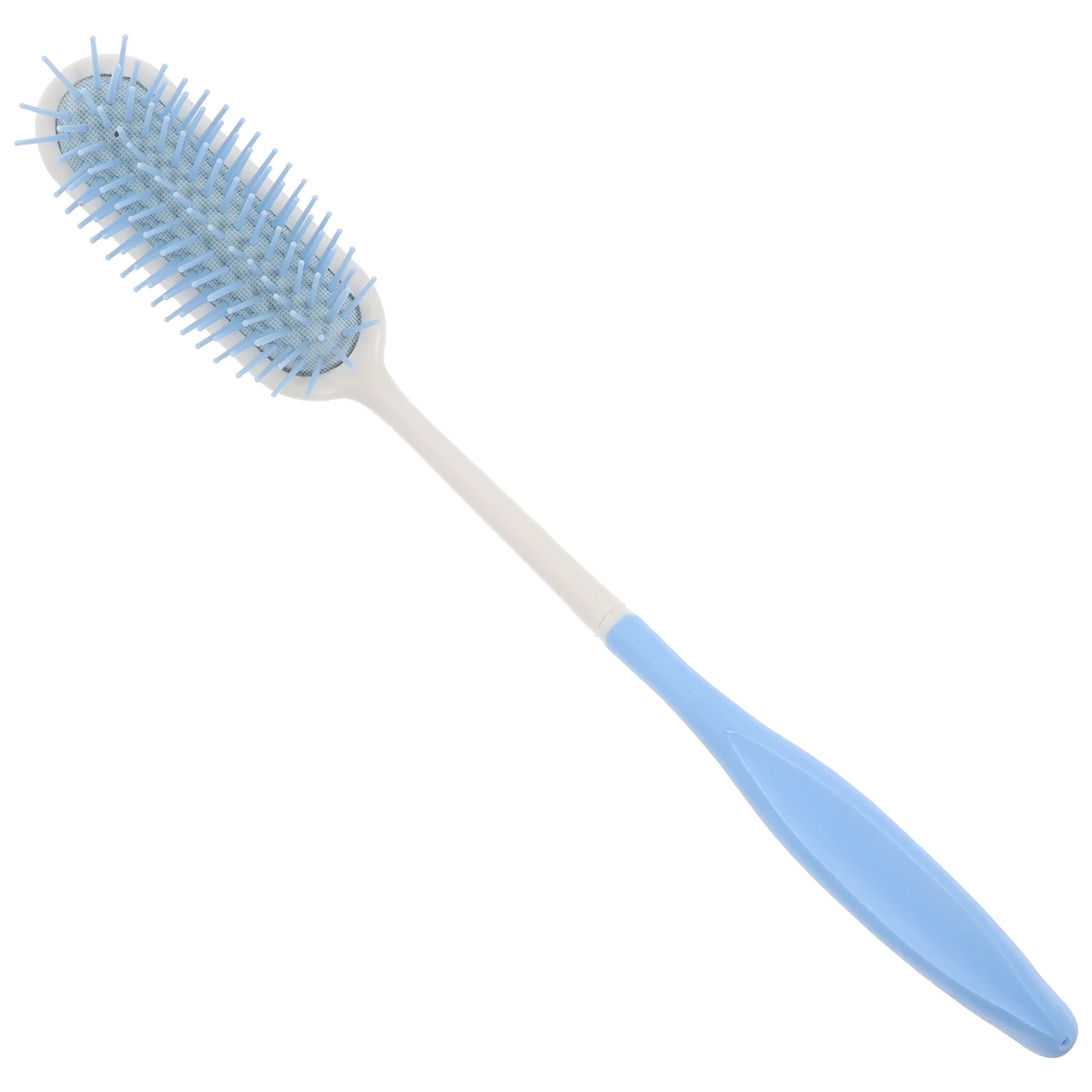 

35cm Curved Hair Comb Long Handle Comb Plastic Bend Comb (White, Blue)