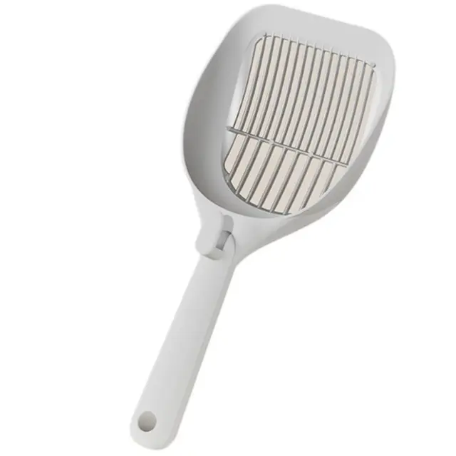 A88E-Anti Stick Metal Handle Cat For Litter Scoop Ergonomic Design Kitten Scooper For Litter Box Cleaning