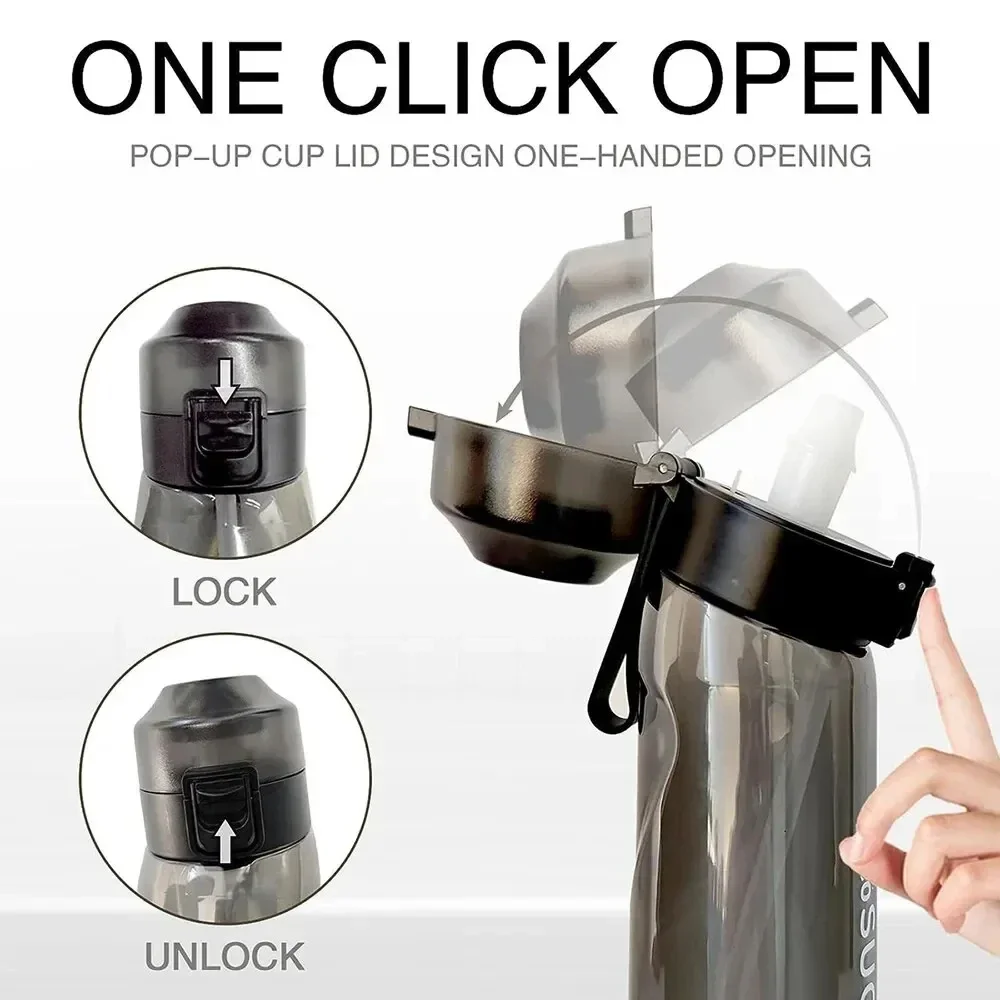 Air Up Flavored Water Bottle 1PC 1 Free Pods Straw Flavor Pod Outdoor Fitness sports water bottle,sports bottle