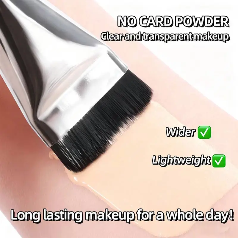 2PCS ultra-thin foundation make-up makeup brush and black air cushion makeup sponge set lightweight facial contour brush 2