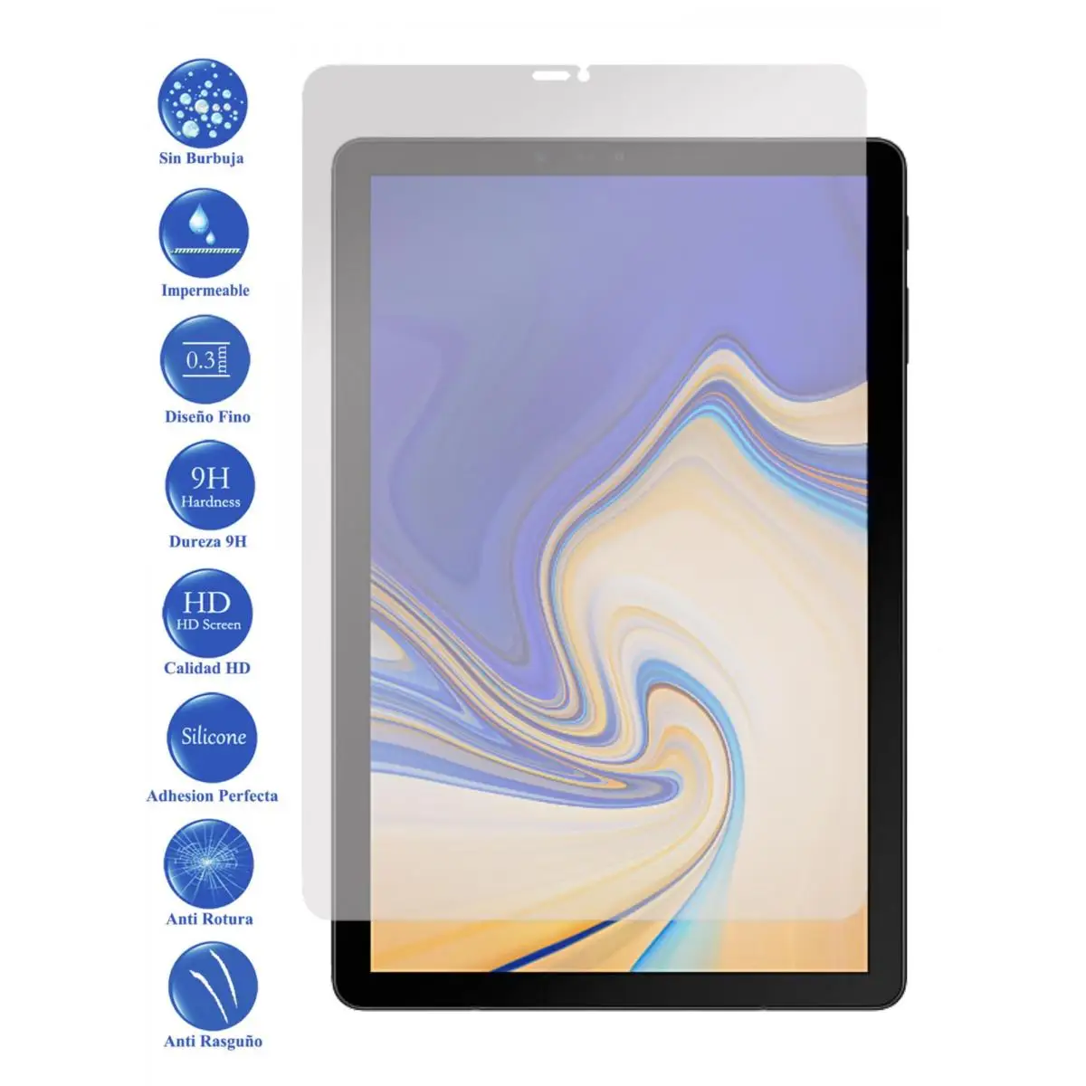 Proteggi Schermo In Vetro Temperato 9H Per Galaxy Tab S4 2018 T830