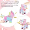 Touch&Voice Controlled Remote Lifelike Walking Cat Toy with Leash,Can Walk, Meow, and Wags Tail, Best Gift for Girls Ages 3+ 2
