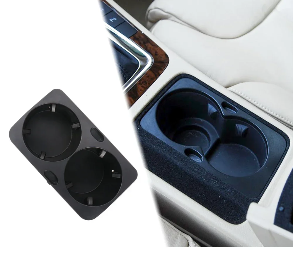 For Volkswagen Magotan B6 B7 Car Console Storage Tray Cover Rear Sliding Shutters Water Cup Holder For 2007-2015 3C0862834