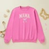 Citgeett Spring Matching Kids Baby Girls Sweatshirt Letter Bow Embroidery Mommy and Me Sweatshirt Comfortable Warm Tops 3