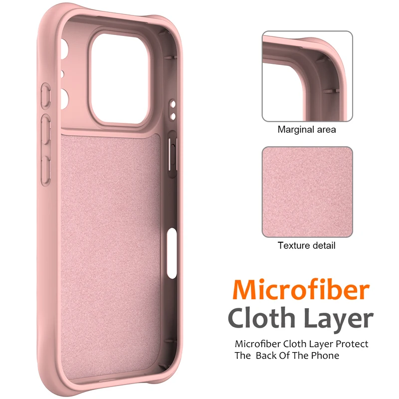 Magnetic Soft TPU Liquid Silicone Strap Case with Microfiber Lining