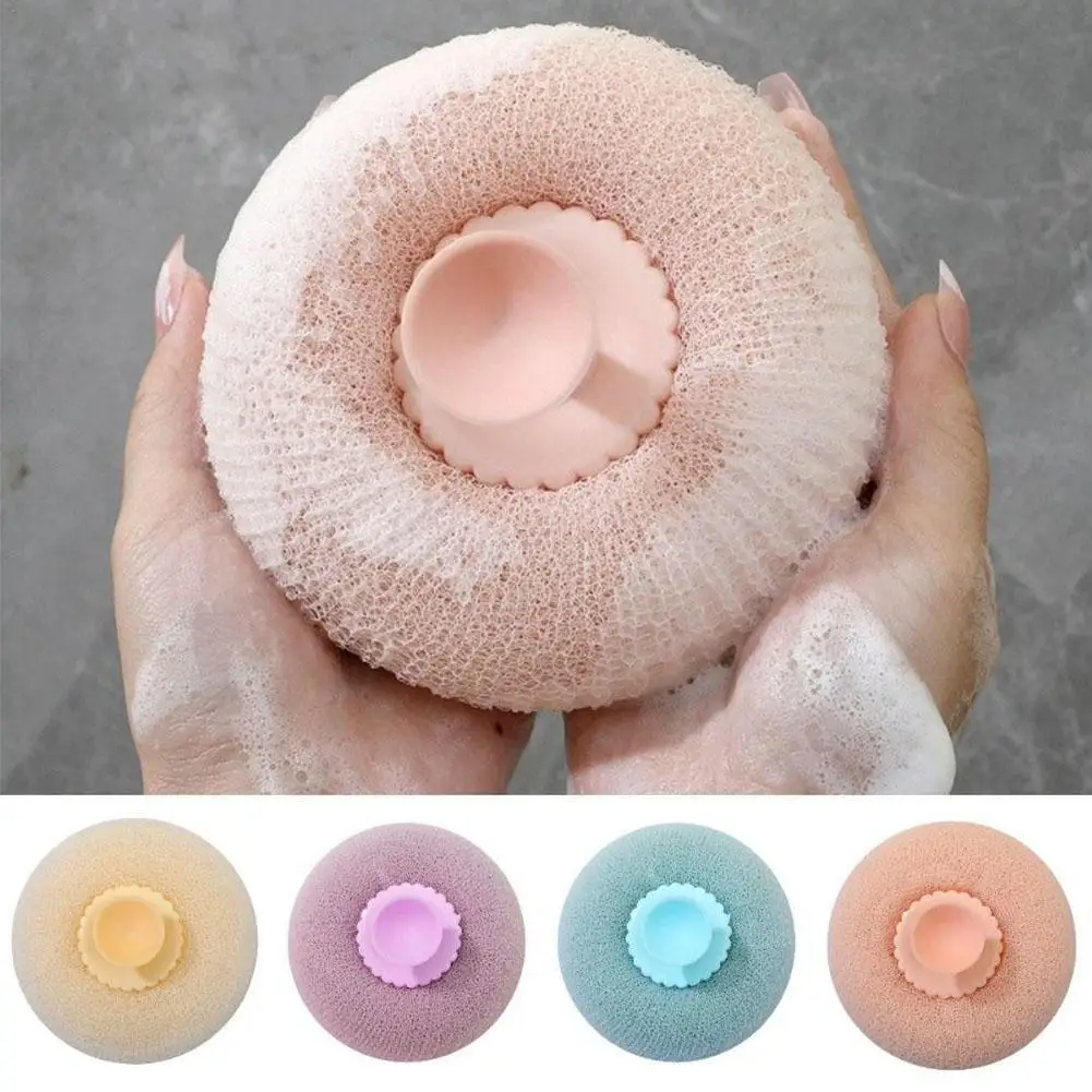 

Body Scrubber Dead Skin Remover Shower Bath Ball Comfortable Rich Bubble SPA With Suction Cup Massage Brush Shower Ball Tools