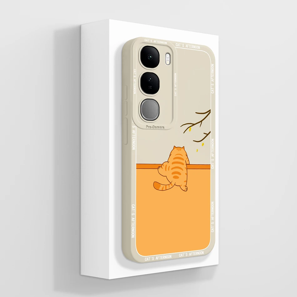 Fashionable Soft Liquid Silicone Phone Case, Compatible with Select Vivo Models, in Chic Back Cover Design